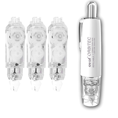 oval欧文修正带透明按压式涂改带