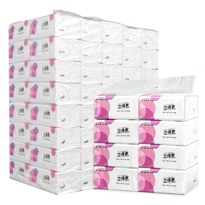 80包5层印花纸巾抽纸整箱批发