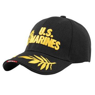 美式棒球帽男款正品夏季海军陆战队帽子硬顶有型四季鸭舌帽女户外