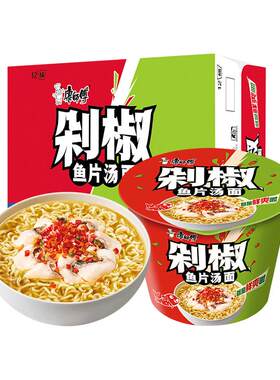 康师傅剁椒鱼片汤面组合