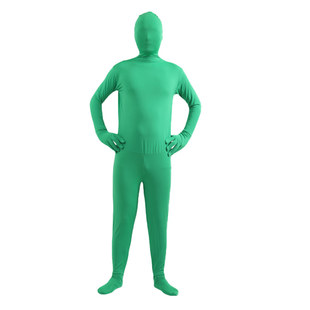 万圣节COS连体紧身衣成人隐身衣化妆舞会儿童舞台表演黑衣人服装