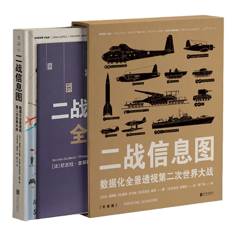 【升级版无刷边】二战信息图：新增4米长巨幅战事表，数据化全景透视第二次世界大战50+主题300+幅图表，百科全书式图解二战