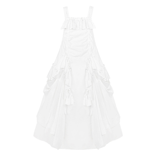 来信与诗·夢｜WP原创副牌肩带可调宽松背带长裙带口袋双子四季款