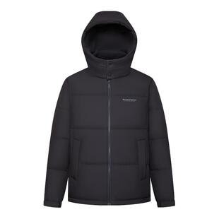 波司登短款连帽羽绒服男保暖百搭冬季运动休闲黑色外套