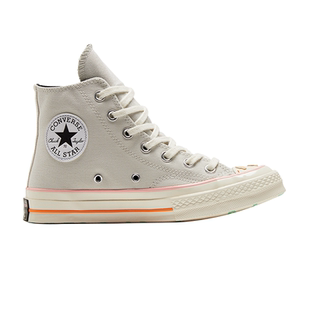 Converse匡威1970S三星标高帮男女情侣系带帆布鞋板鞋灰色A03749C