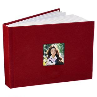 diy拍立得相册本初高中毕业纪念册可写字3寸6小卡照片收纳影集成长记录册两宫格卡册高颜值ins风收藏夹三寸六