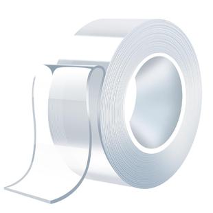 纳米双面胶捏捏乐吹泡泡胶带儿童糯米胶手工高粘度魔力胶防水胶贴片无痕胶强力胶固定透明不留痕魔术贴