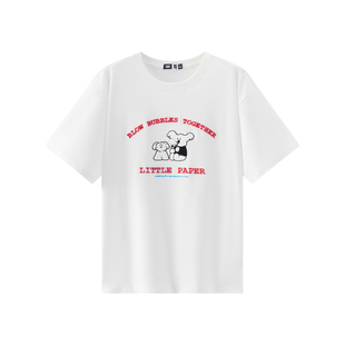 森马BRUNCH BROTHER联名短袖T恤女夏季纯棉刺绣2026新款趣味上衣