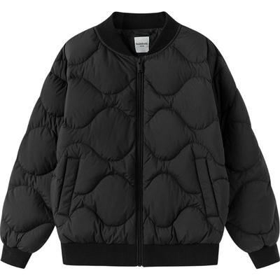 巴拉巴拉儿童羽绒服男童女童外套冬装新款童装大童黑色短款棒球服
