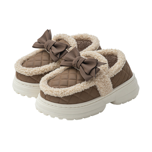 棉拖鞋女款冬季厚底包跟棉鞋女士可外穿加绒保暖2025新款室内家居