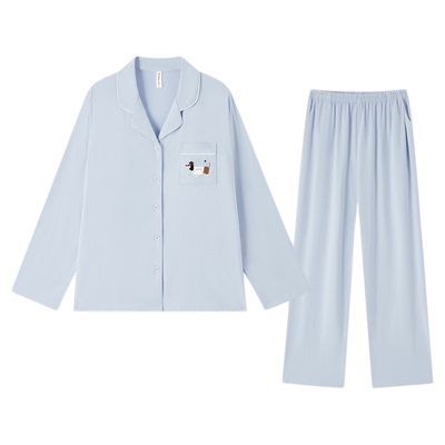 BE抗菌莫代尔棉小狗睡衣情侣秋