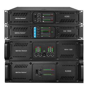 Glen ralston/格伦士顿专业双通道四通道纯后级大功率环牛功放机