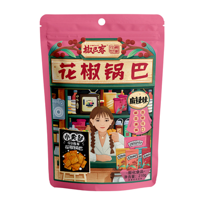 椒巴客手工花椒锅巴210g