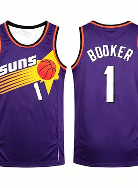 Booker德文布克球衣菲尼克斯太阳队1号篮球服训练球衣城市版情侣
