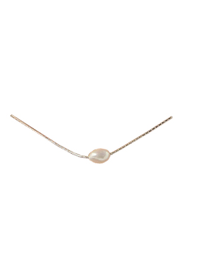 FEEINS单颗巴洛克珍珠戴妃通体项链蛇骨链ins风淡水温柔