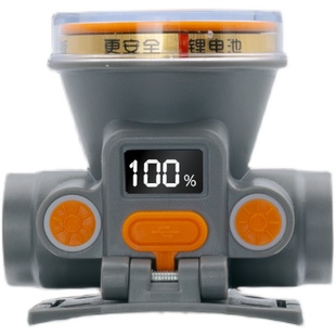 头灯强光充电超亮头戴式防水迷你超长续航100H户外夜跑照明小头灯