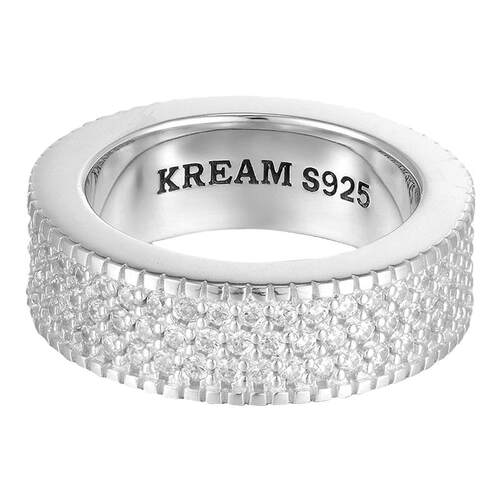 KREAMS925 VINTAGE ICE RING纯银复古满钻戒指男女嘻哈同款