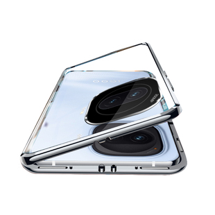 适用iqoo z11turbo手机壳新款素皮玻璃双面磁吸镜头全包透明防摔z11turbo保护套外壳男士女金属硬壳膜一体