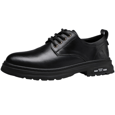 男商务正装皮鞋男款真皮英伦加绒