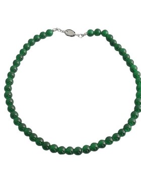 新中式黑色绿色玛瑙项链锁骨链女