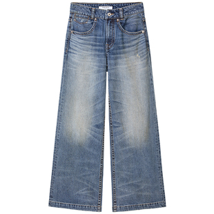 【进口牛仔面料】Miss Sixty2025春季新款牛仔裤女复古微喇叭裤