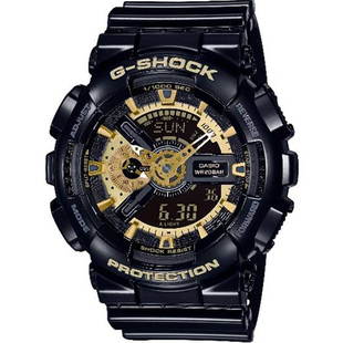 CASIO卡西欧手表男GSHOCK运动防水黑金GA-110GBX-1A/MMC/GM-110SG
