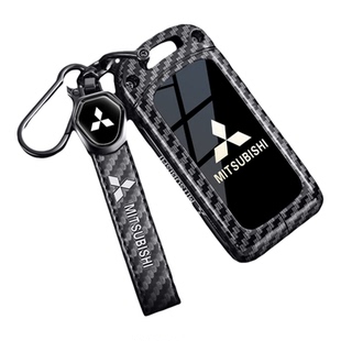三菱欧蓝德钥匙套奕歌帕杰罗v93翼神劲炫ASX包L200金属壳扣碳纤维