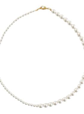 SCW短款珍珠项链时髦气质