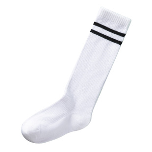 儿童薄款纯棉不过膝盖袜女童夏季防蚊表演毕业照高筒袜男童足球袜