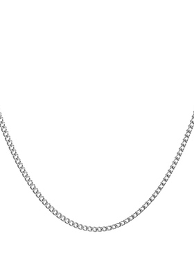 钛钢项链男女士素链侧身链不掉色