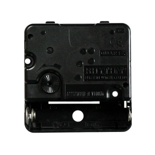 RHYTHM丽声跳秒机芯石英钟表配件黑壳电池十字绣挂钟芯全套带指针