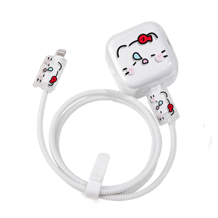 适用苹果40W/20W充电器保护套卡通17Pro充电线保护套16数据线保护扣15/14手机线保护绳防折断ipad快充保护壳