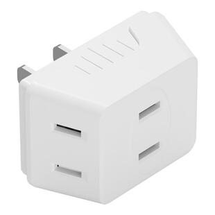 多功能分插器一转三插座转换器迷你二脚电源二孔多用器转换插头