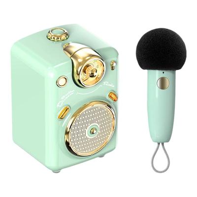 Divoom点音蓝牙音箱小型家庭KTV麦克风小魔女k歌音响女唱歌话筒