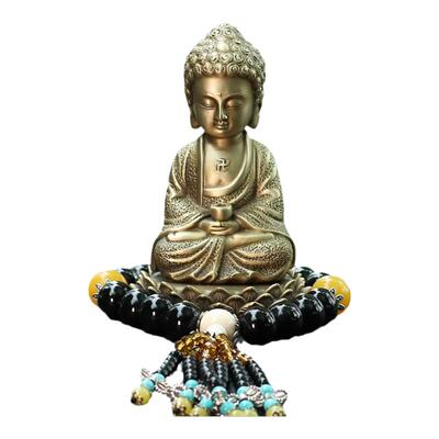 铜臻中控台禅意大日如来车载摆件