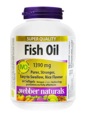 【2倍购】伟博天然4倍高纯度健身深海鱼油1100mg成人omega3 60粒