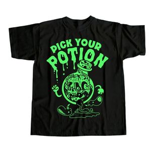 Donut 美式复古短袖T恤男女宽松纯棉大码街头嘻哈Rapper Vintage