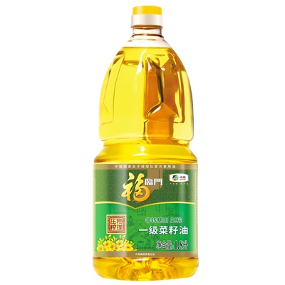 福临门非转基因压榨一级菜籽油1.8L小桶装食用油中粮出品