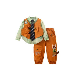 sesameclub童装男童套装尼克狐狸儿童衣服朱迪cos服男孩大童生日