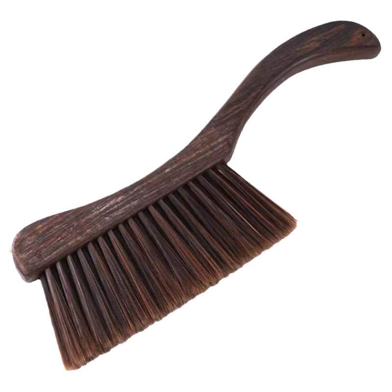 扫床刷长柄鸡翅木软毛刷除尘清洁