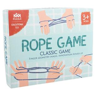 翻花绳小学生专用幼儿园儿童女孩解股翻花鼓挑绳挑花花线弹力玩具