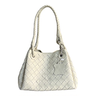 正价600+尾货特价清仓~头层小羊皮~小众时尚洋气手工编织菜篮子包