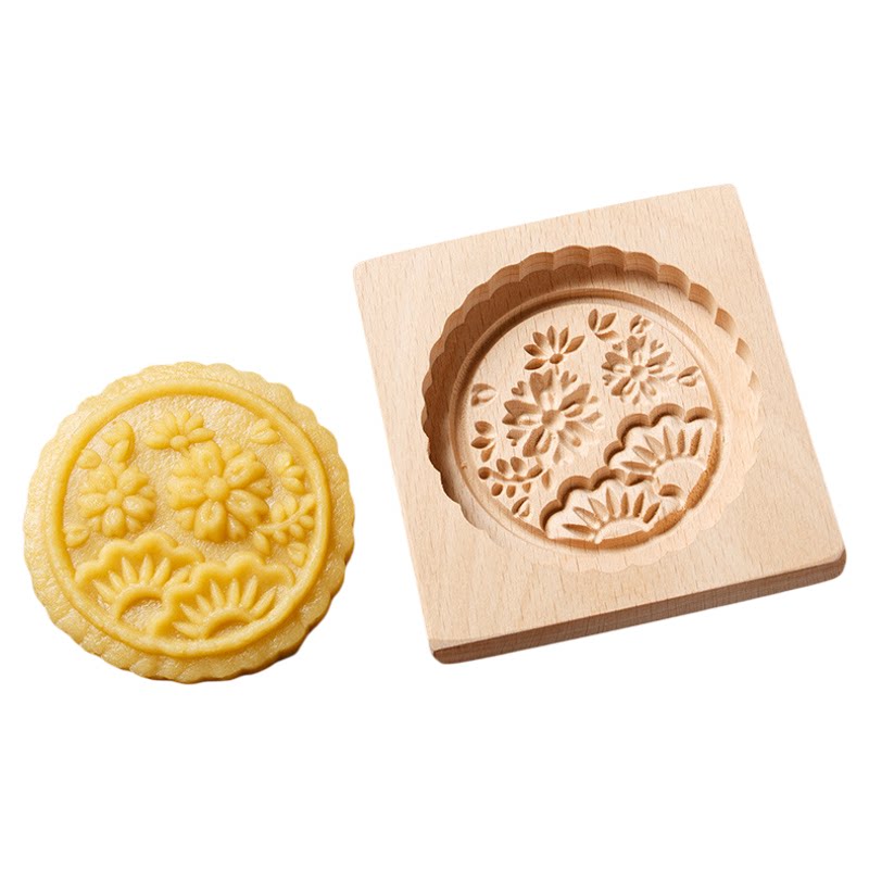 新款木质曲奇饼干姜饼模具脆饼Cookie Mold Cutter糕点烘焙模具