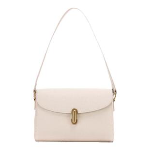 红蜻蜓头层牛皮单肩斜挎小方包2026新款通勤时尚妈妈真皮腋下女包