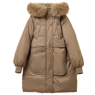 儿童中长款羽绒服女童2025新款洋气男童女大童冬季男大童加厚外套