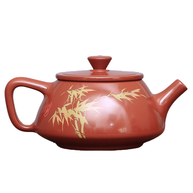 复烧红泥多道彩填壶王超手工茶壶