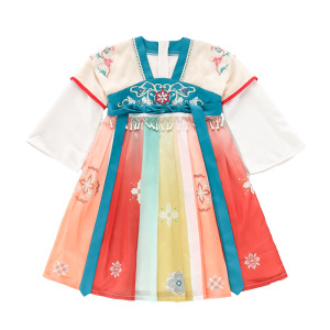 超仙汉服连衣裙女童春秋古装