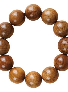 合慕金丝楠木手链佛珠十二生肖