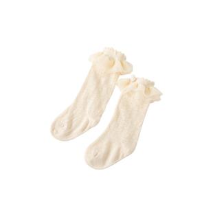 戴维贝拉女童中筒袜夏季薄款2026新款儿童袜子宝宝袜子网眼透气