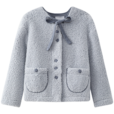 慕兔小香风仿羊羔毛外套